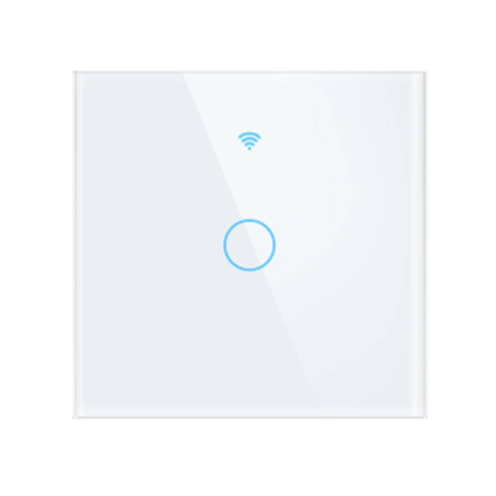 Luz de Pared Táctil Inalámbrica Inteligente de 1, 2, 3, 4 Vías, 220 V, con Botón de Interruptor, WiFi, 433 MHz, Sin Neutro