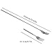 Telescopic BBQ Fork Set Stainless Steel Adjustable Length 8.7-25.4 Inches for Outdoor Cooking Camping Dessert Serving Non Slip Grip Food Safe