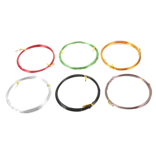 HAKIDZEL 6pcs Dark Soft Aluminum Wires Bonsai Training Wire Kit for Craft Bonsai Tree Metal Sculpting