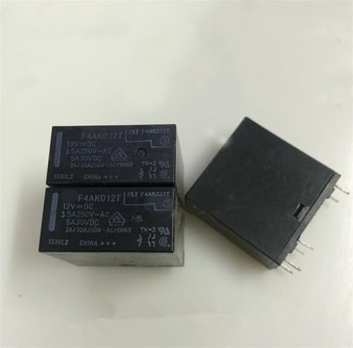 Relais F4AK005T 5VDC 6PIN deux jeux de normalement ouverts lot de 5