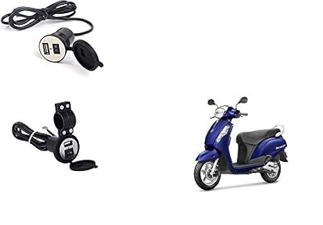 Skynex Bike Charger with Socket for Suzuki Access 125