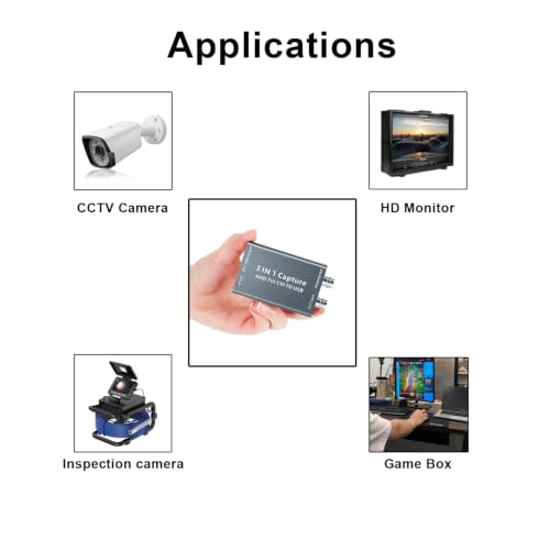 Image of 2MP AHD to USB 2.0 Capture Card 1080P Support TVI CVI Driver Free | UVC UAC Standard