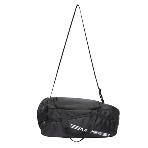 Image of Vectra Gym Duffle Bag with Shoe Compartment & Quick-Access Pocket, Multi-Purpose Travel & Sports Bag with Adjustable Shoulder Strap for Men & Women, Onyx Black
