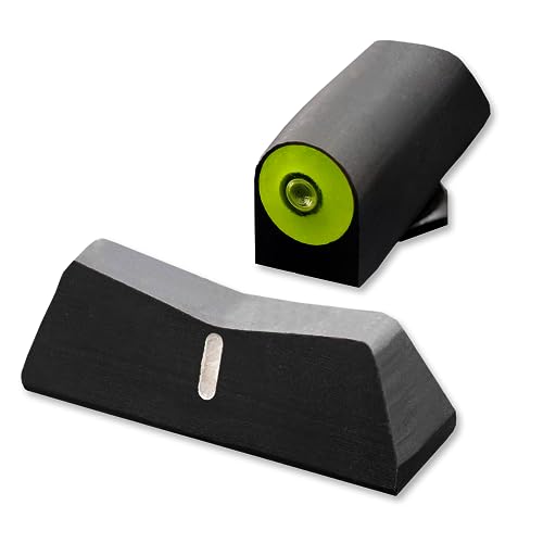 XS Sights DXW2 Big Dot Night Sight, Static Front and Tritium Rear, Low Light Visibility, DIY Sights, Fast Target Acquisition Day Or Night, Fits Select Glocks