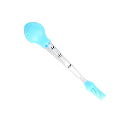 KICHOUSE Silicone Turkey Seasoning Pump with Graduated Tube Oil Drip Seasoning Tube for Home Restaurant