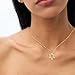 Kyerlyn David Star Lover Pendant Necklace for Women Dainty Jewish Star Necklace 14K Gold Plated Necklace Women Jewelry Everyday Gift