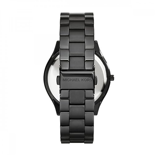 Image of Michael Kors Slim Runway Black Watch MK3221