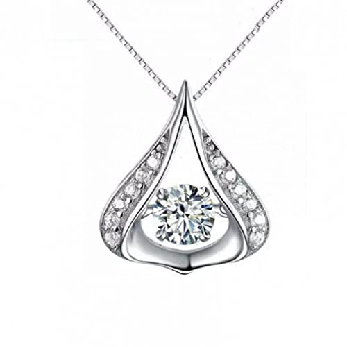 Collier cœur 925 et pendentif goutte irrégulière, le cadeau idéal pour elle
