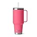 YETI Rambler 42 oz Tumbler with Handle and Straw Lid, Travel Mug Water Tumbler, Vacuum Insulated Cup with Handle, Stainless Steel, Tropical Pink