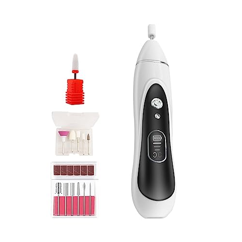 JOJIDE Lima Uñas Electrica, Máquina de uñas inalámbrica de 15000RPM, máquina de manicura Recargable, Taladro eléctrico inalámbrico for uñas, Lima de uñas for Todos los Gel