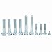10pcs Transmission Bolt Kit, Bell Housing Starter Bolts Replacement for K20 K24 Engine with Oil Pan Bolts, Precision Metal OEM Fitment