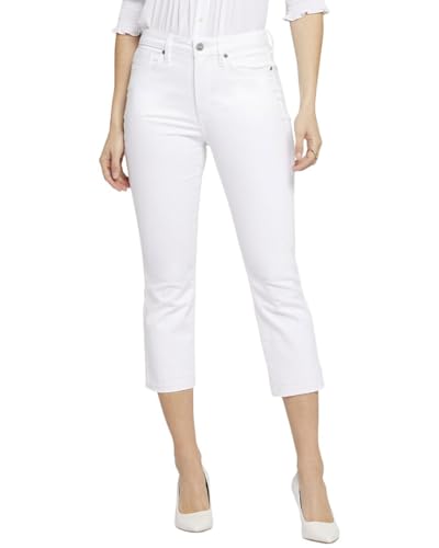 NYDJ Women's High Rise Chloe Capri In Optic White