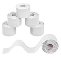 BB Sport 6 Rotoli Nastro Kinesiologico 5 m x 5,0 cm Diversi Colori E-Book Esempi Applicazione Tape Kinesiologico Muscolare Cerotto, Colore:bianco