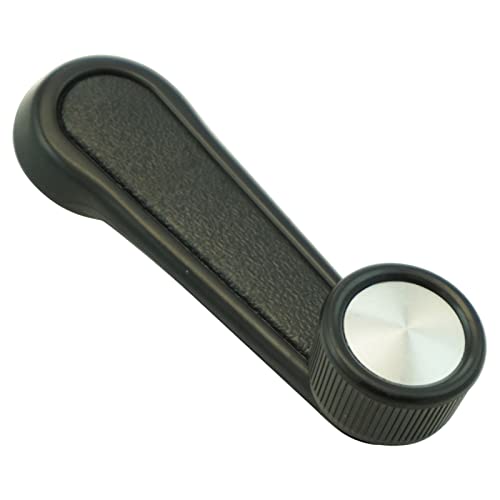 Image of TRQ Window Crank Handle Chrome & Black Compatible with 73-04 Toyota