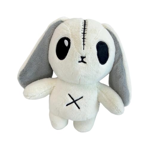 Poupangke Peluche Conejo | Cojines decorativos de colección, peluche gótico Halloween Conejito | Para Adultos Niños Dormitorio Sala Sofá Coche Mesillas