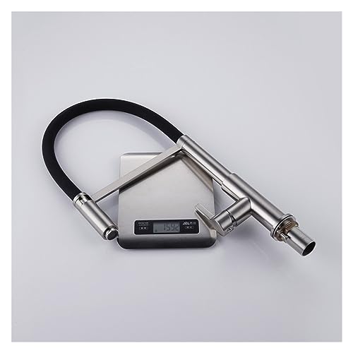 Mitigeur de cuisine rotatif 360 robinet évier monotrou avec douchette pull down - 7