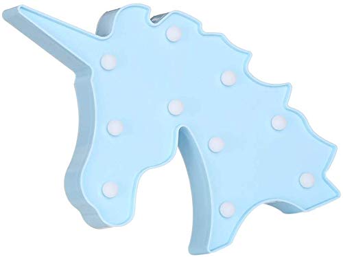 TwentyFeet - Lámpara de noche para niños, lámpara de noche infantil con batería para niños, 32 x 23 x 4 cm, color azul