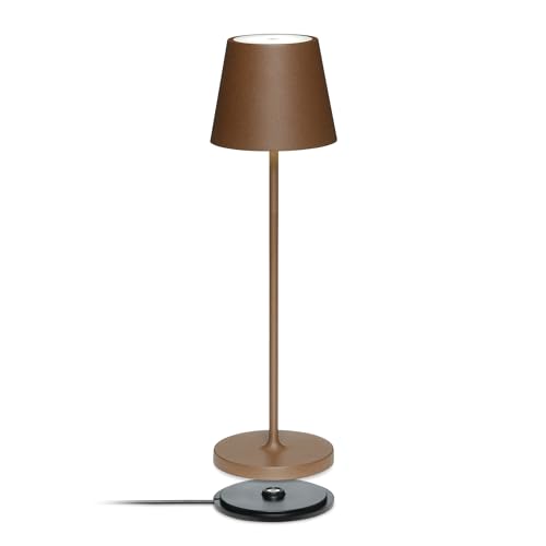 LA VILLE LUMIÈRE SuzieV Lampada LED da Tavolo Ricaricabile e Dimmerabile, Abat-Jour Wireless,...