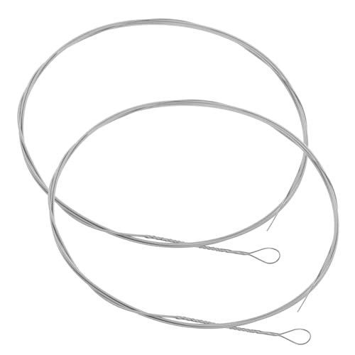 FUNOMOCYA 2pcs Hammered Dulcimer Strings Steel Strings for Dulcimer Replacement for Instrument Players