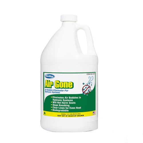 ComStar Air Gone, 1 Gallon, Air Bubble Eliminator for Hydronic Heating Systems, Eliminates Knocking Noises & Air Pockets, Improves Heat Distribution, Non-Corrosive & Solvent-Free (35-341)