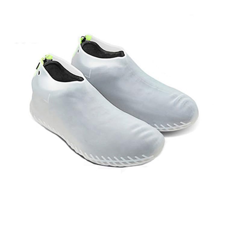 SYOSISilicone Shoe Cover Waterproof, Reusable Boot Shoes Covers with Zipper,Non Slip Rain Snow Bowling Travel Indoor Outdoor Overshoe Rubber Protectors for Men Women Kids Protection Galoshes-1 Pair