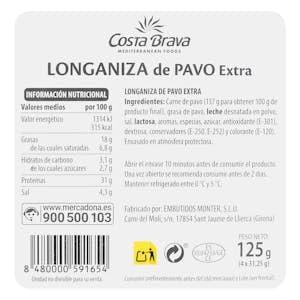 Longanza di tacchino extra Fendado fette 4 confezioni x 31,25 g Confezione 2