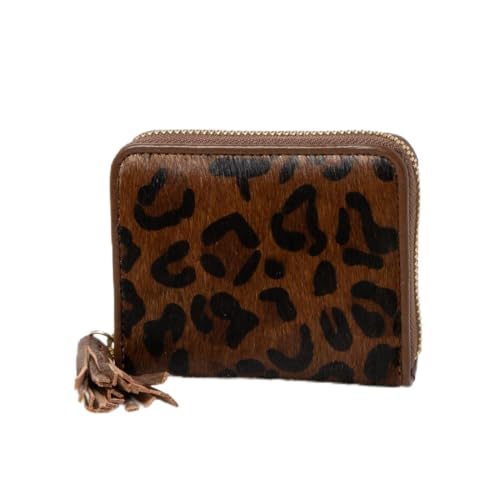 本革 ハラコ レオパード 長財布 綺麗 美しい 秋財布 レザー ハラコ