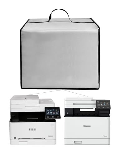 Printer Dust Cover Heavy Duty Anti-static Waterproof Nylon Cover for Canon Color Image CLASS MF656Cdw / Color Image CLASS MF753Cdw Wireless Duplex Laser Printer (Silver)