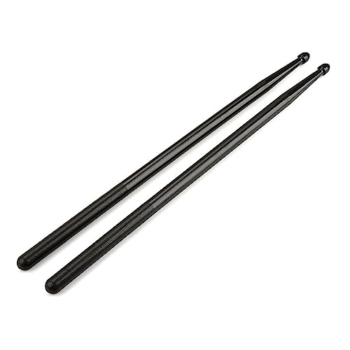Baquetas ERINGOGO para principiantes, par de baquetas clásicas de nailon para batería, con agarre cómodo, color negro miniatura 6