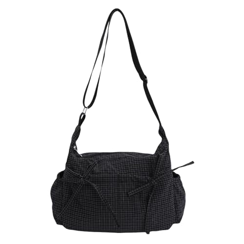 Sac à bandoulière décontracté et spacieux de style minimaliste pour le trajet quotidien au travail en automne et en hiver (style japonais), Noir , Taille unique pour...