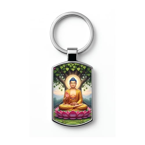 Image of Premium Printed Metal Keychain for Men & Women | High-Definition Artwork Print | Durable Key Ring for Car, Bike, Home & Office Keys | Stylish Decorative Key Holder Gift