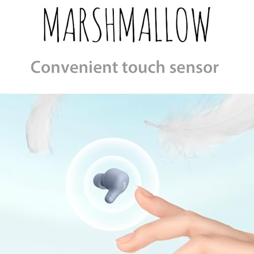 JVC New Marshmallow True Wireless Earbuds Headphones, Long Battery Life (up to 28 Hours), Sound with Neodymium Magnet Driver, Including Memory Foam Earpieces - HAA18TA (Blue) by JVC - Image 4