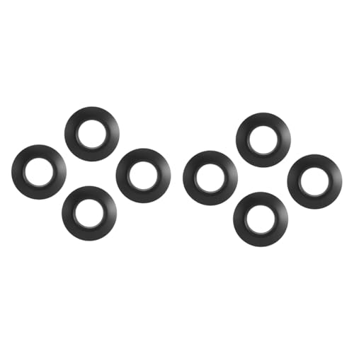 Yiju 8 Pieces Kayak Paddle Drip Rings Water Retaining Rings Easy to Install Practical Splash Guards Paddle Protection for Boating, Black