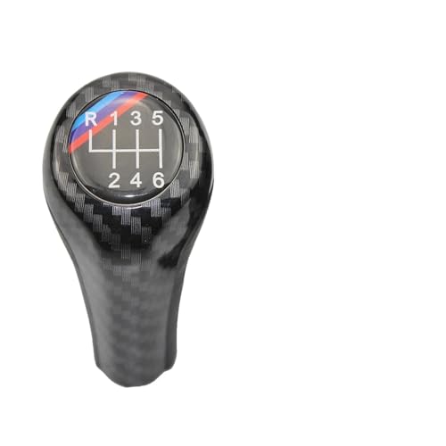 KBBYT Carbon Fiber Pattern 5/6 Speed Leather Gear Shift Knob