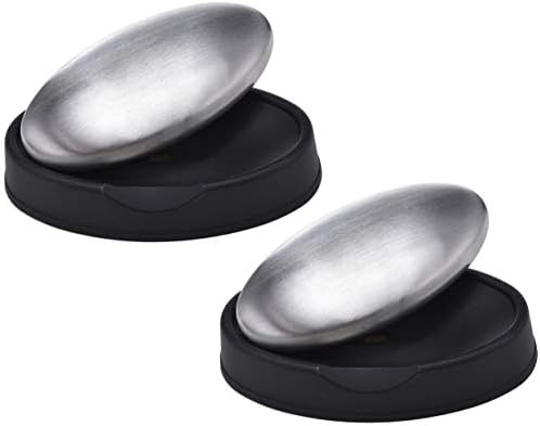 DOMG 2 Pack Stainless Steel Soap Bar Magic Soap Odor Remover, Eliminating Smells like Onion Fish Garlic