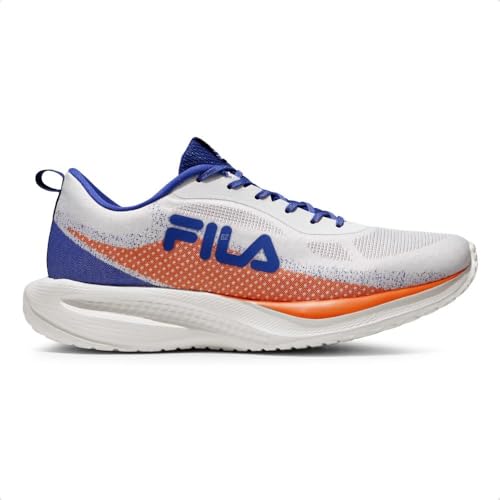 Tenis Fila Efecto 2 Masculino, White/Surf The Web/Vibrant Orange, 41