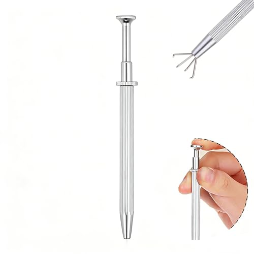 Piercing Tapered Ball Grabbing Tool for Jewelry Replacement - 14G 16G 18G 20G Stainless Steel Flat Back Earring Applicator Tool Threaded Internal Threaded External Threaded Body Piercing Insertion Needle Kit for Ear/Nose/Navel/Nipple/Lip/Eyebrow/Tongue (Ball Grabber Tool Style 1)