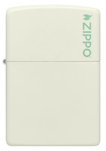 Image of Zippo 49193 Glow in Dark Zippo Logo Model Windproof Pocket Fuel Refillable Lighter, BIS Certified