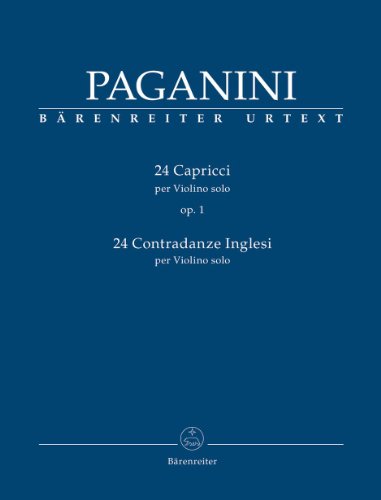 24 Capricci op. 1 per Violino Solo / 24 Contradanze inglesi per Violino Solo. Spielpartitur, Sammelband, Urtextausgabe