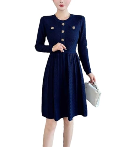 Robe pull d'automne Kelsiop en tricot chic pour femme à manches longues