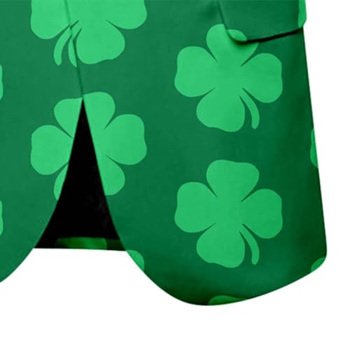 Men's St. Patrick's Day Casual Blazer Slim Fit Long Sleeve Button Notched Lapel Sports Coat Business Suit Jacket with Pocket4