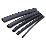 Ancor 304124 Marine Grade Electrical Adhesive Lined Heat Shrink Tubing (3/8-Inch Diameter, 12-Inches Long, Black, 5-Pack)
