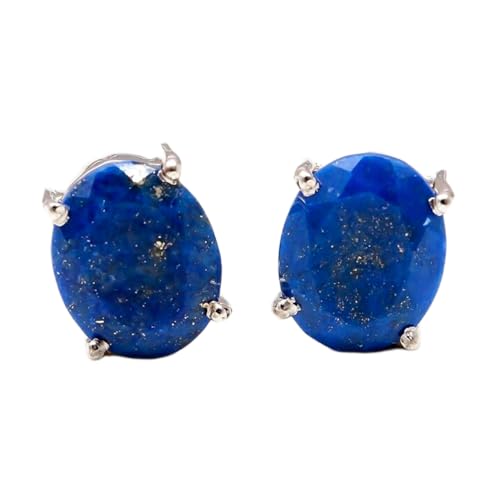 Boucles d'oreilles lapis-lazuli en argent, le cadeau idéal pour femme