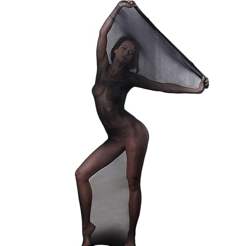RUIBAVYA Damen Bodystocking Nylon Catsuit Bodysuit Women Sexy GanzköRper-StrüMpfe Nahtlose Ultra-DüNne Elastische MäNner Und Frauen