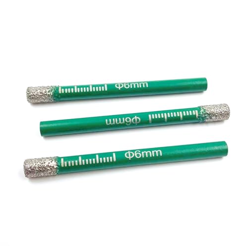 Foret diamanté 6mm pour carrelage et verre - Lot de 5 forets robustes - 4