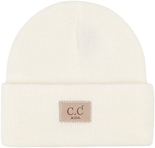 Image of Funky Junque Kids Cozy Knit Winter Beanie Hat - Perfect Holiday Stocking Stuffer