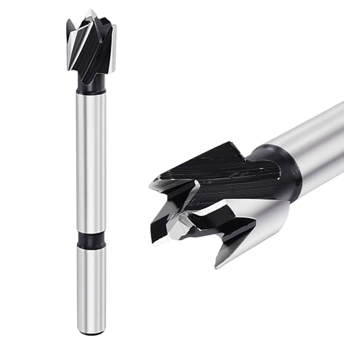Image of DTGN 13mm Forstner Drill Bits 1/2" - 2Pack - Good for Wood Plastic Plywood - Multi-Tooth Carbon Steel Woodworking Hole Saw Cutter with Round Shank - Silver