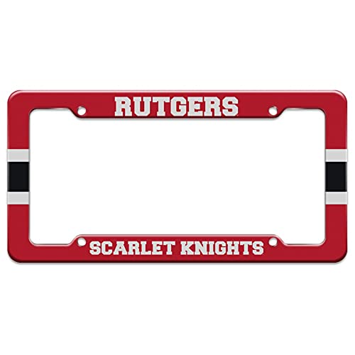 GRAPHICS & MORE Rutgers Scarlet Knights Stripes License Plate Tag Frame