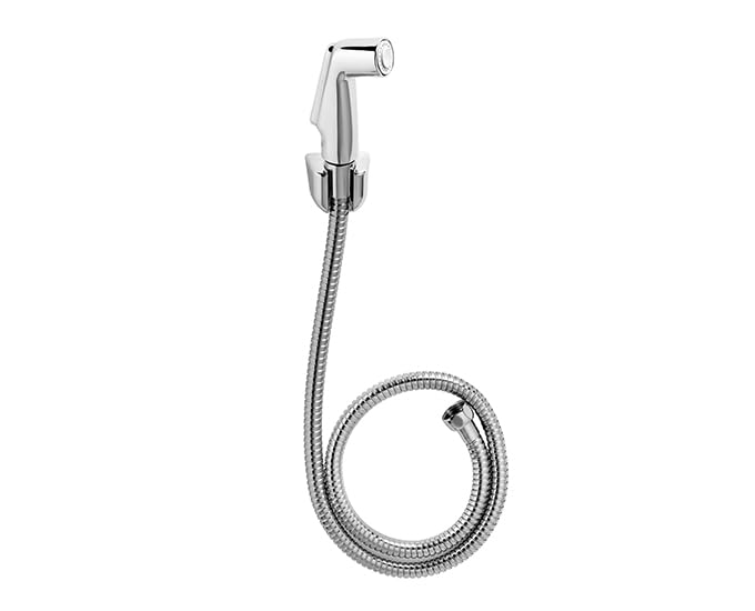 Image of Cera Health Faucet with SS Hose Pipe & Hook | Easy Install Handheld Bidet Spray | Bathroom Hygiene Solution | Reliable | F8030110AB