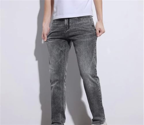 Men's Slim Straight Stretch Jeans Regular Denim Pants2